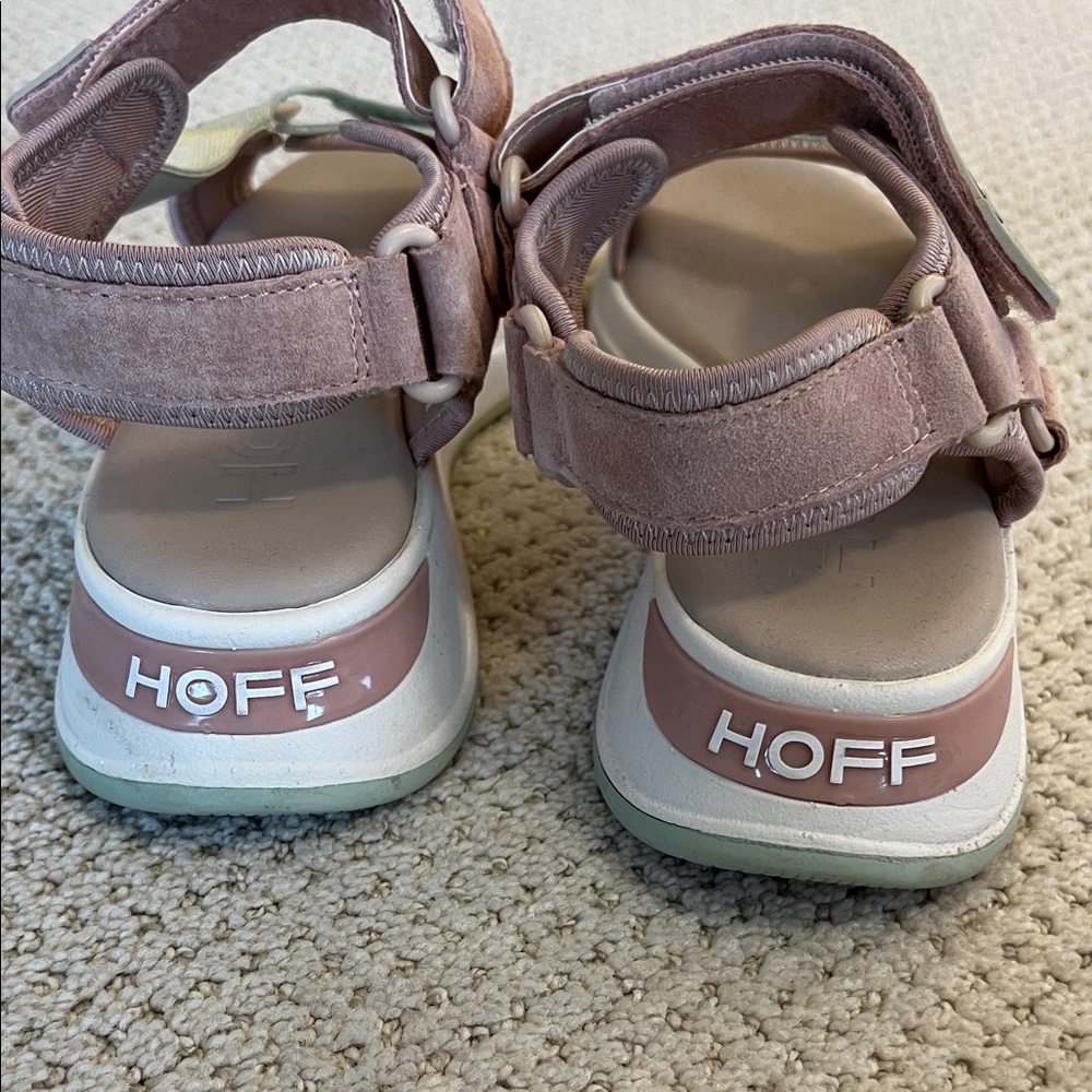 Hoff Women's Pink & Mint Sport Sandals with Cushioned Sole - Picture 2 of 6